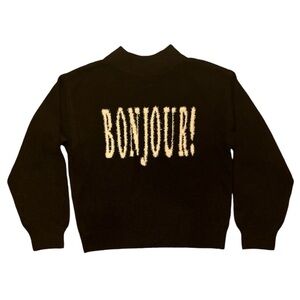 Soft & Cozy Bonjour Sweater - Size Medium
